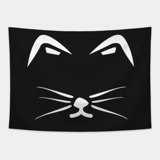 Cat Face Cutie (Dark) Tapestry