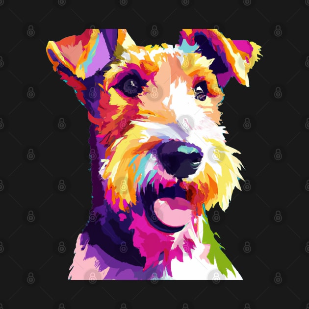 Wire Fox Terrier Pop Art - Dog Lover Gifts by PawPopArt