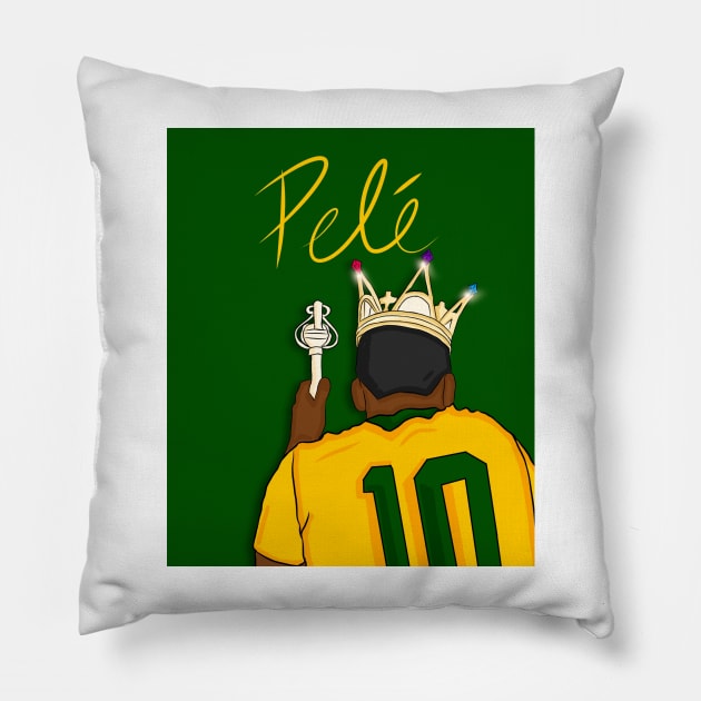 Pele leyenda Pillow by artistbarcagirl