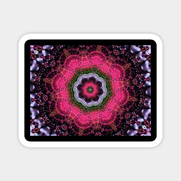 Flower Mandala 1 Magnet by Edward L. Anderson 