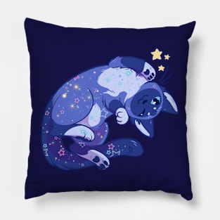 Star-Studded Feline Pillow