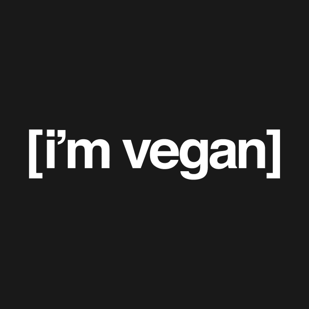 i'm vegan (Adult Swim Logo Parody Vegan) by The Vegan Apparel