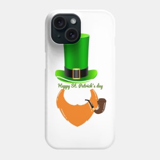 Brown beard st. Patricks day Phone Case