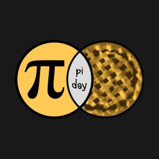 Pi Day Venn Diagram for Mathematicians Pi Day Humor T-Shirt