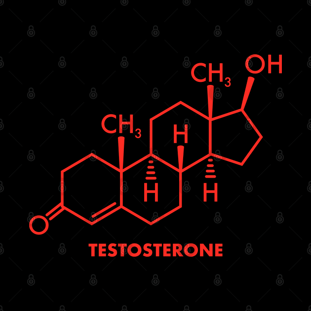 Testosterone Red Pill Masculinity Gym Bodybuilder Gift by qwertydesigns