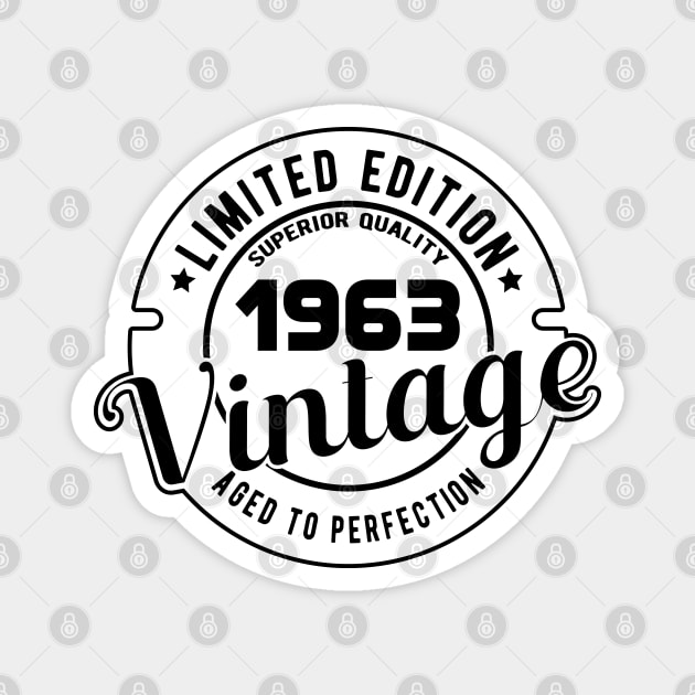 1963 VINTAGE - 58Th BIRTHDAY GIFT Magnet by KC Happy Shop