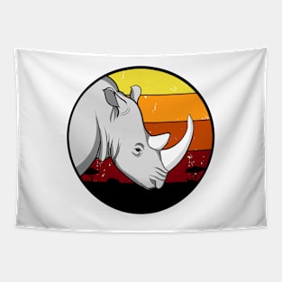 Rhinoceros head Tapestry