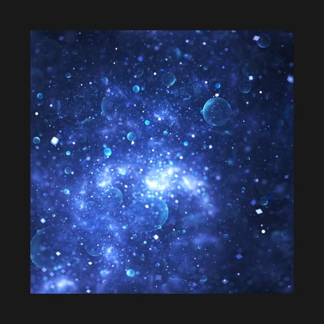 Sparkling blue universe by krinichnaya