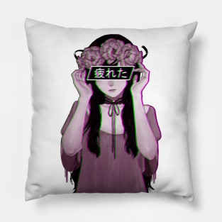 Aesthetic Japanese Girl 9 v2 Pillow