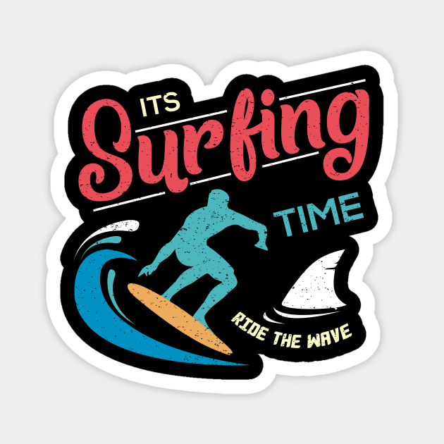 Colorful Surfer Logo Magnet by Dominic Becker