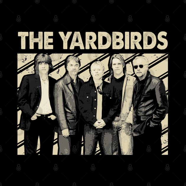 Psychedelic Harmonies Relive the Experimental Sounds and Groundbreaking Music of Yardbird on a Tee by Irwin Bradtke