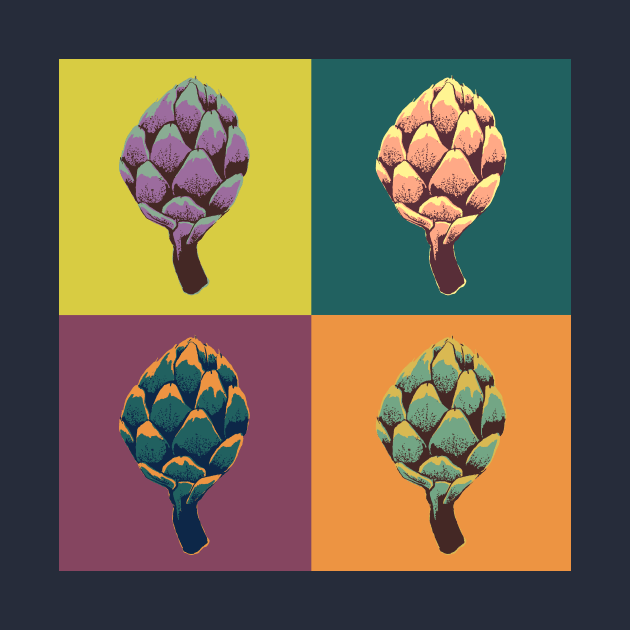 Artichoke screenprint by divafern