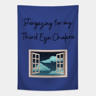 Stargazing for my 3rd eye chakra Tapestry