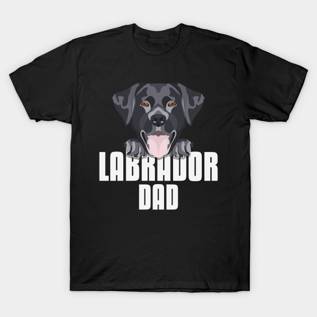 Black Labrador, Lab Dad, Dog Dad - Black Labrador - T-Shirt