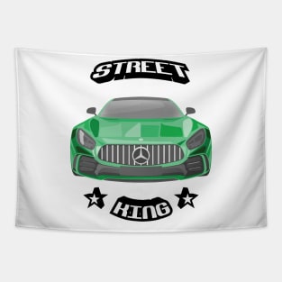 Sportscar Illustration Tapestry