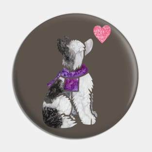 Chinese Crested Dog Powderpuff Pin