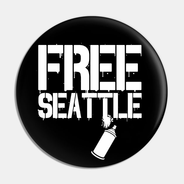 FREE SEATTLE - FREE SPEECH SHOP Pin by FREE SPEECH SHOP