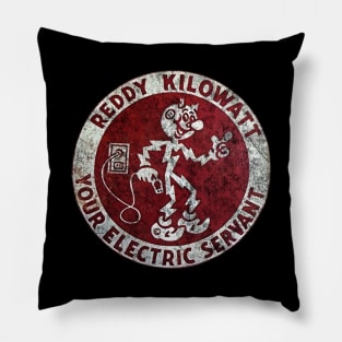 Reddy Kilowatt  Electricity Will Kill You Pillow