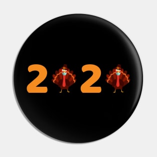 2020 Funny Thanksgiving Turky Pin