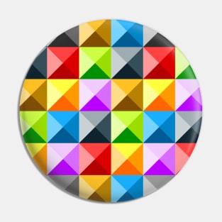 Patchwork Cool Colorful triangle geometric pattern Pin