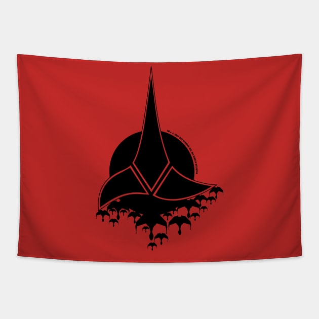 Star Trek™ Klingon Black Star Trek Klingon Tapestry TeePublic
