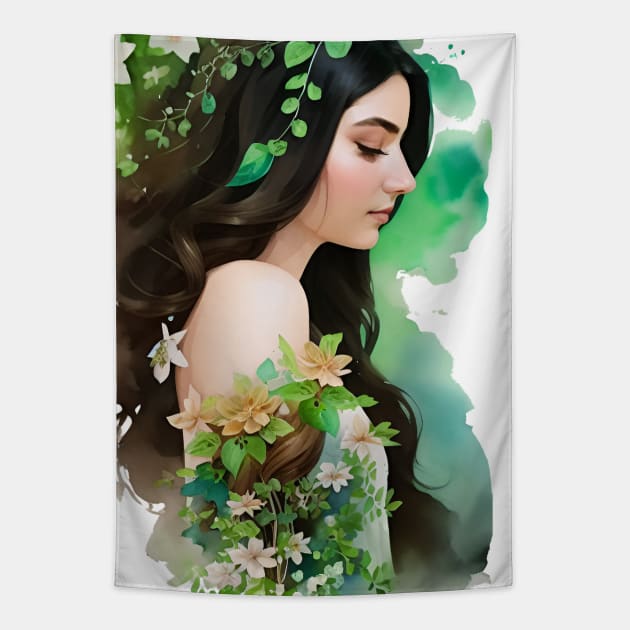 Serenity In Green Tapestry by ERArts