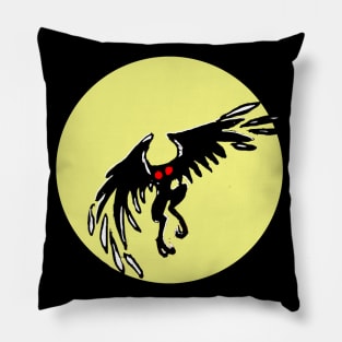 Mothman by Moonlight Pillow