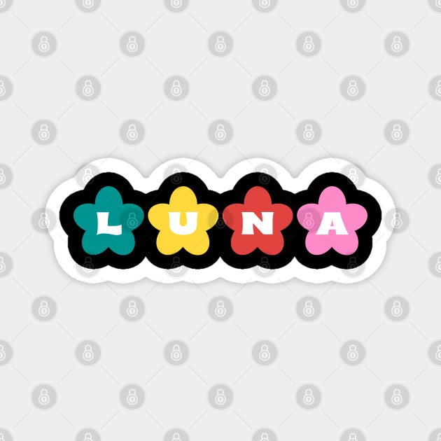 luna name Magnet by Tshirtiz