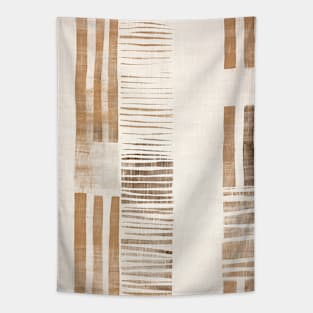 Earthy Abstract Mud Cloth Pattern Tapestry