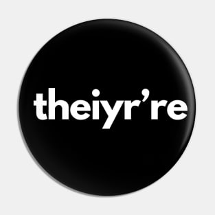 Theiyr're Their There They're Grammar Typo Pin