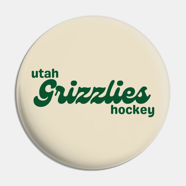 Modern Grizzlies Hockey Pin by The Sparkle Report
