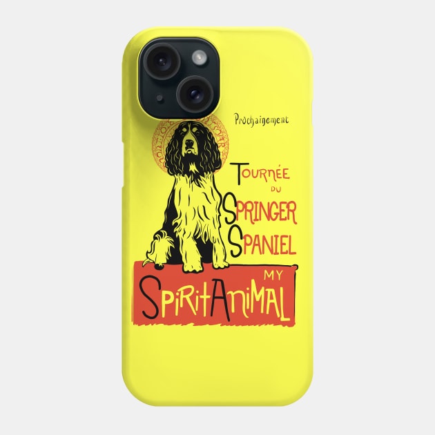 Cute English Springer Spaniel Gift Springer Spaniel Art Graphic Design Phone Case by Get Hopped Apparel