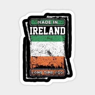 Ireland Flag Born Distressed Novelty Gift Magnet