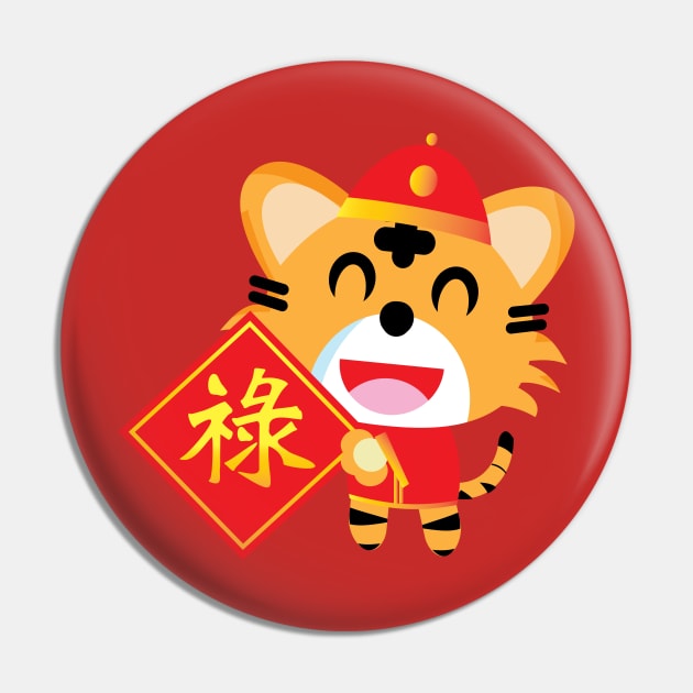 The tiger and  lucky Chinese  word  for celebration  or new year concept Pin by Sabai Art