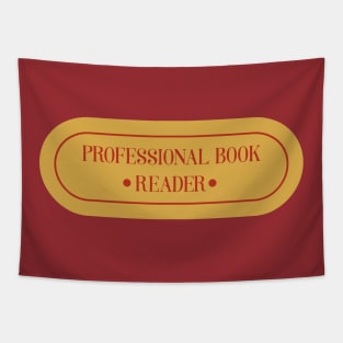 Bookish retro. Bookish quotes. Professional reader Tapestry