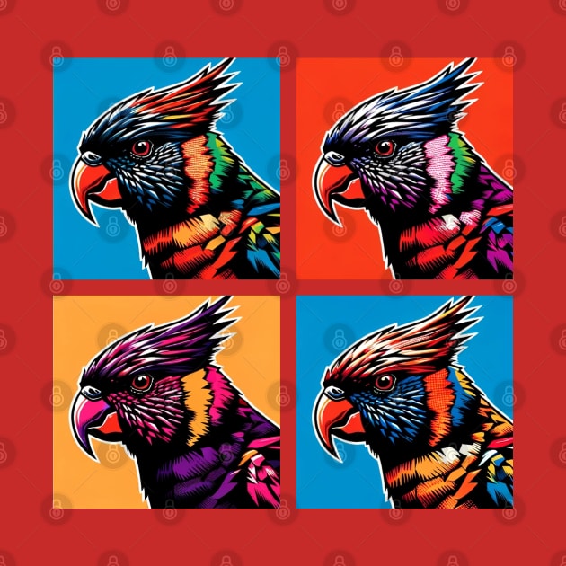 Pop Coconut Lorikeet Art - Cool Birds by PawPopArt