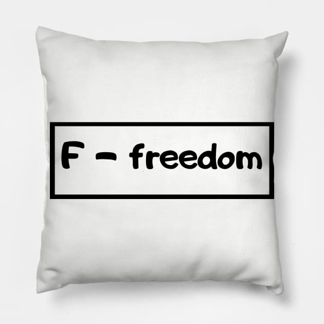 Freedom Pillow by WordsGames