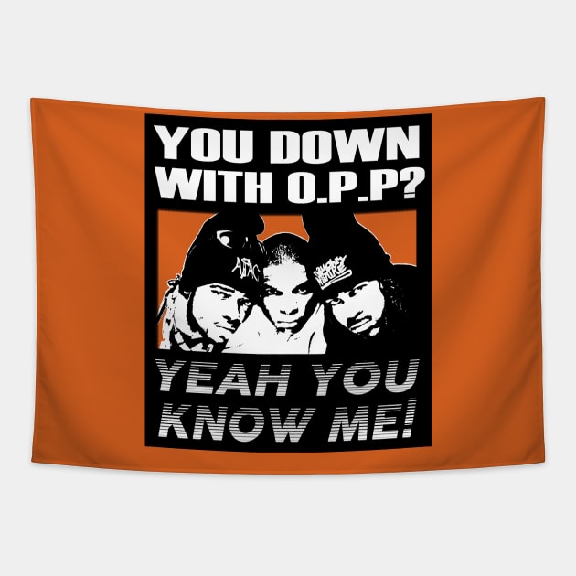 OG Rappers - NAughty By Nature - YOU DOWN WITH OPP? Tapestry by OG Ballers