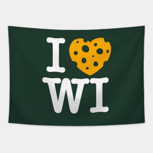 I love Wisconsin - Green Bay on Green Tapestry