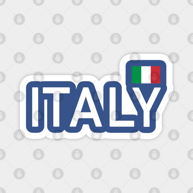 Italy Flag Italia Italian Italiano Sports Magnet by E