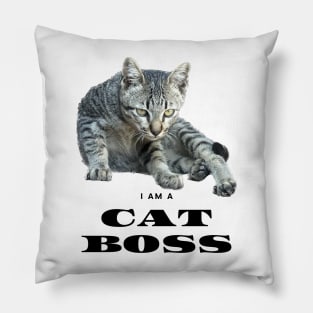 I am a cat boss Pillow