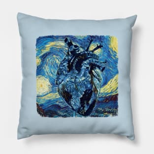 Heart Van Gogh Style Pillow