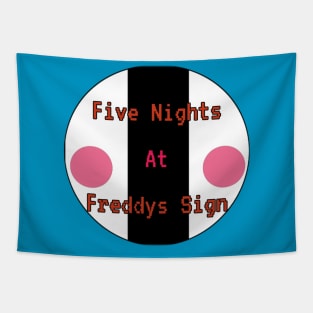 Five Nights At Freddy's Sign Tapestry