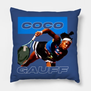 coco gauff Pillow