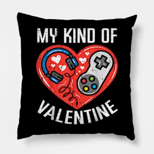 My Kind Valentine Gamer Valentines Day Gaming Men Boys Kids Pillow