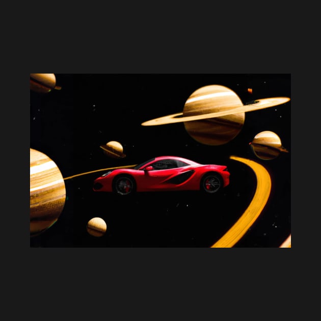 Ferrari 488 in Saturn by SpaceCars