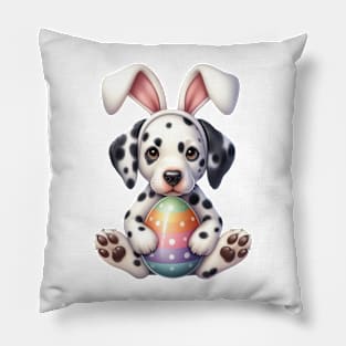 Easter Dalmatian Dog Pillow