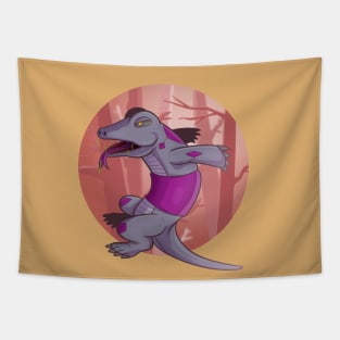 Cute Komodo Dragon Tapestry