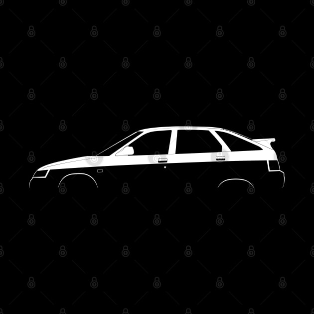 Lada 112 Silhouette by Car-Silhouettes