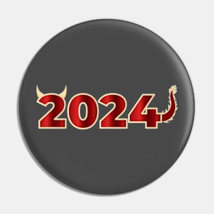 Chinese Dragon 2024 for Lunar New Year Pin